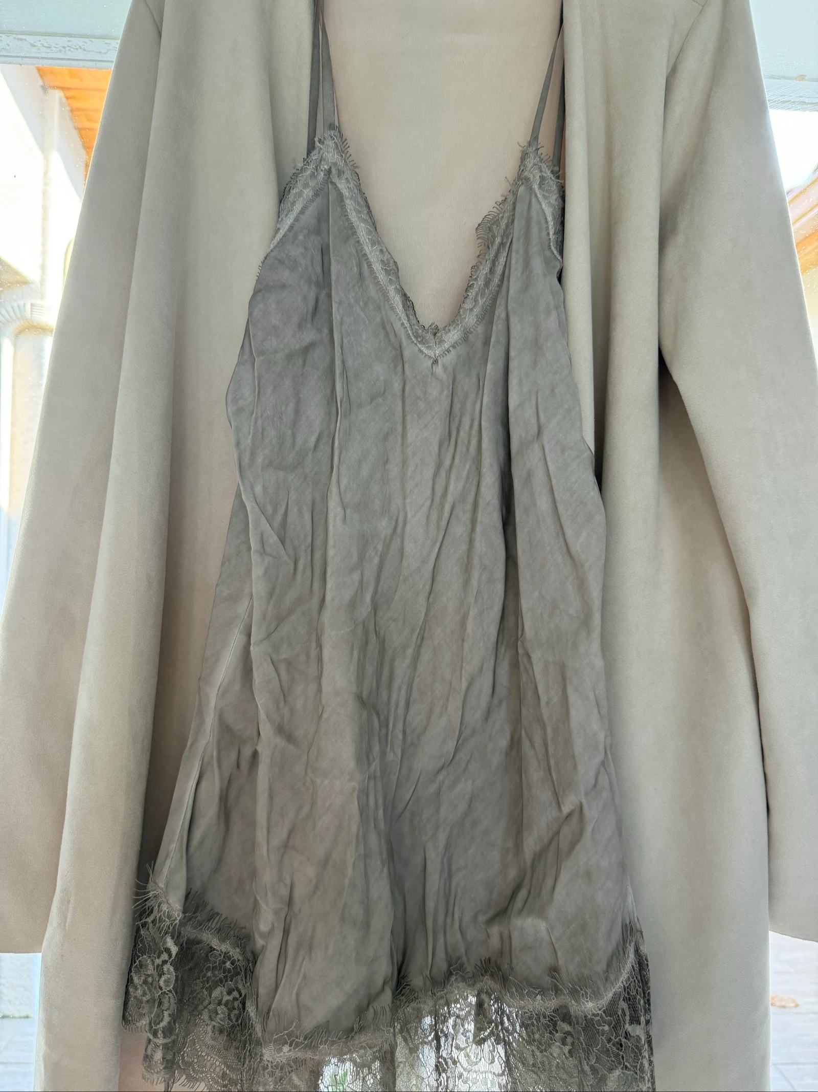 Conjunto Chic Suede Laurie & Joe + Blusa de renda – photo 4